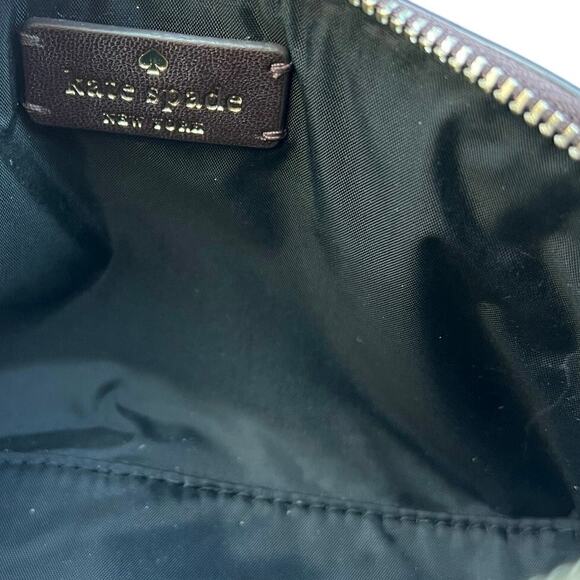 Kate Spade New York | Staci Plaid Small Cosmetic Case | Bright Rose, Red & Black - Picture 7 of 12